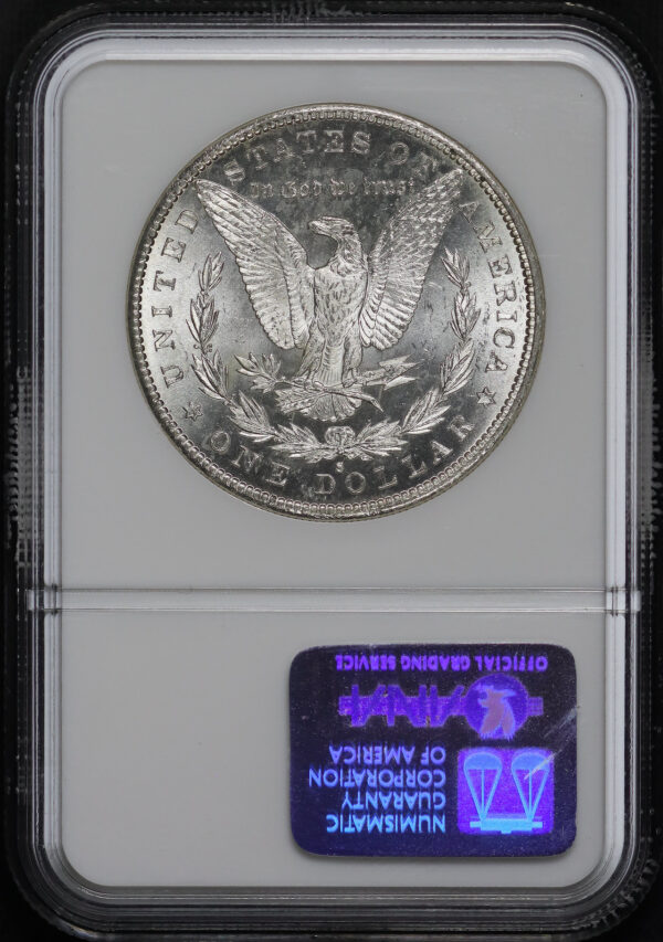 Reverse of this 1889-S Morgan Dollar NGC MS-63 REDFIELD HOARD