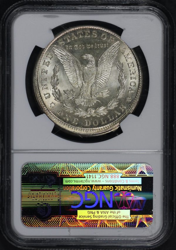 Reverse of this 1921-S Morgan Dollar Broadstruck NGC MS-65 MINT ERROR