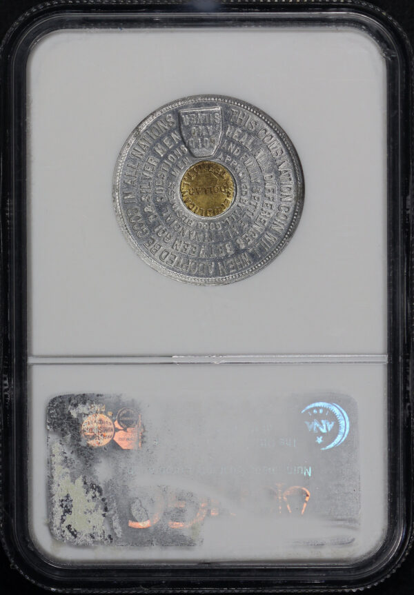 Reverse of this 1897 HK-835 Bickford So-Called Dollar NGC MS-66