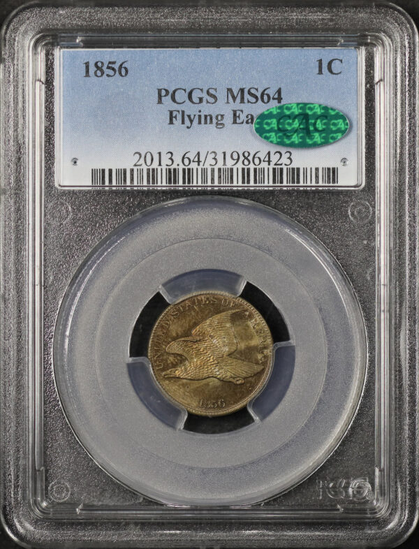 Obverse of this 1856 Flying Eagle Cent PCGS MS-64 CAC