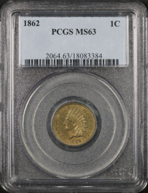 Obverse of this 1862 Indian Cent PCGS MS-63