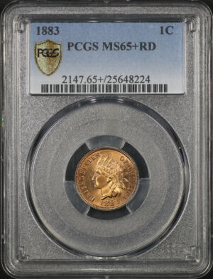 Obverse of this 1883 Indian Cent PCGS MS-65+ RD