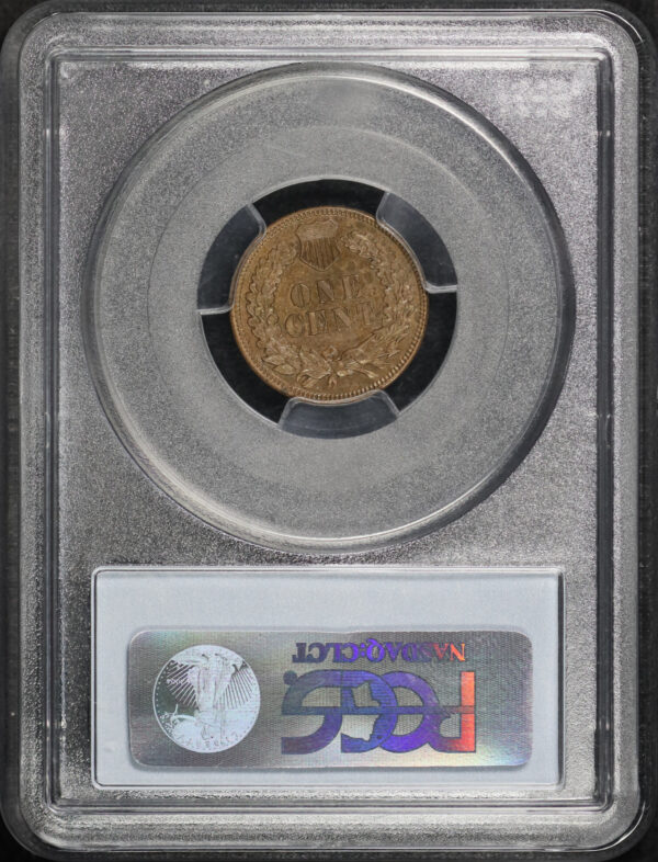 Reverse of this 1886 Indian Cent Variety 1 PCGS AU-58 BN