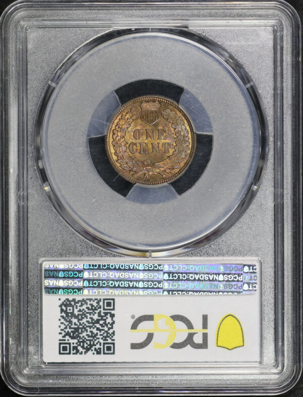 Reverse of this 1893 Indian Cent PCGS MS-62 BN