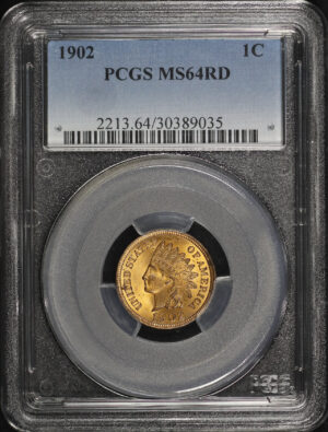 Obverse of this 1902 Indian Cent PCGS MS-64 RD