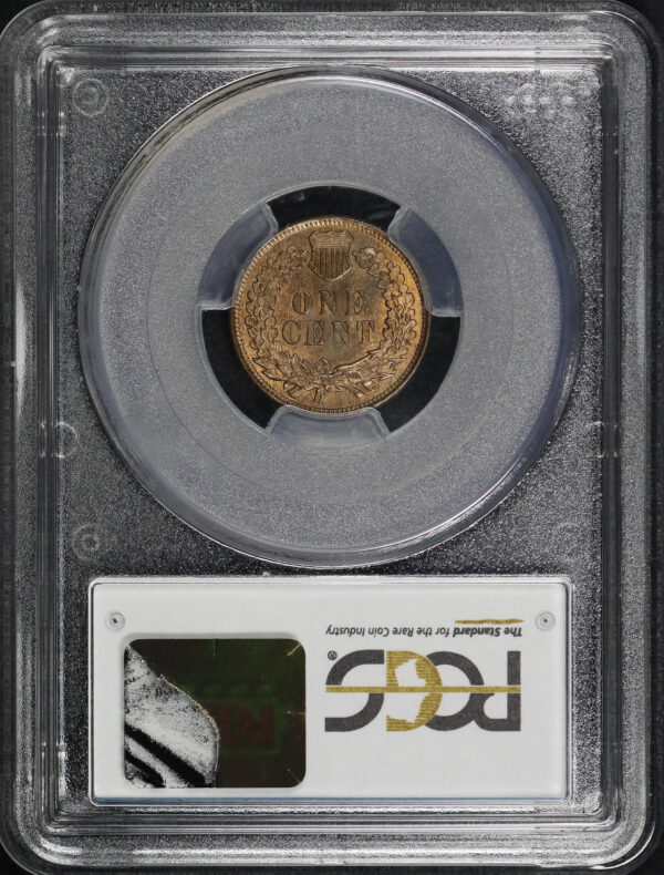 Reverse of this 1909 Indian Cent PCGS MS-65 RB