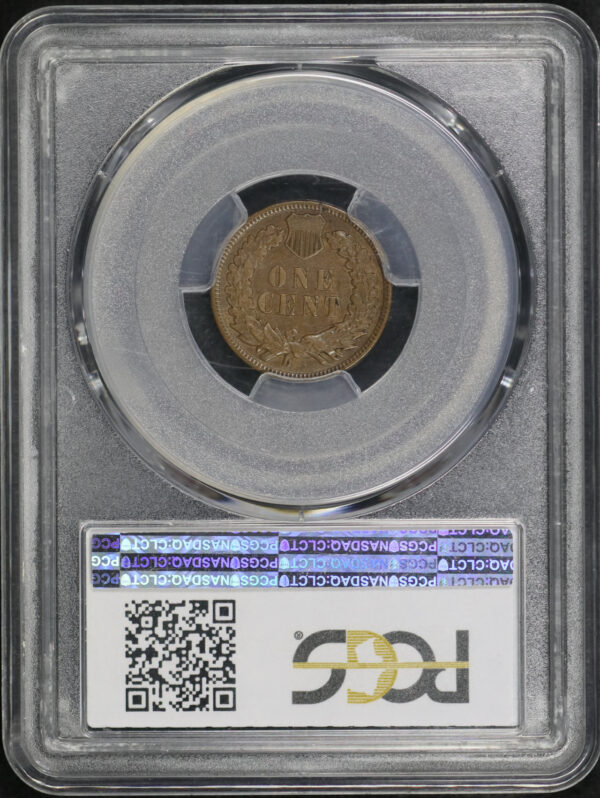 Reverse of this 1909-S Indian Cent PCGS AU-50 BN