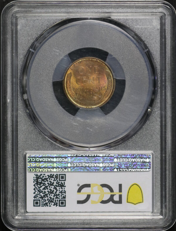 Reverse of this 1909-S Lincoln Cent Wheat Reverse PCGS MS-65 RB