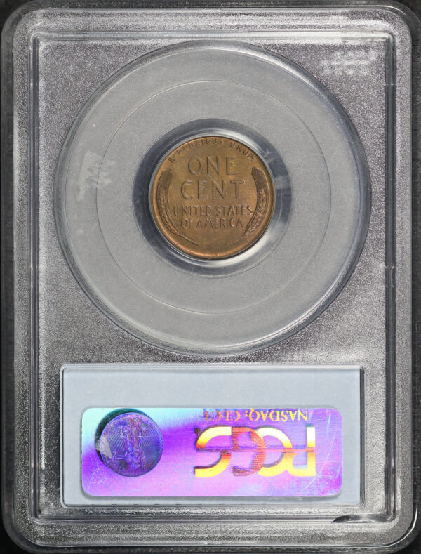 Reverse of this 1913-S Lincoln Cent Wheat Reverse PCGS MS-64 RB