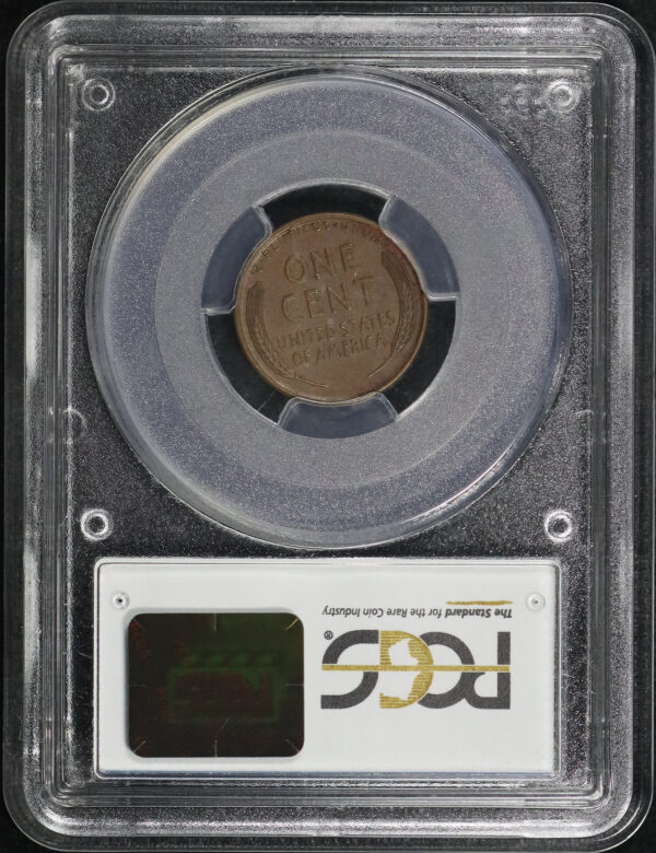 Reverse of this 1914-D Lincoln Cent Wheat Reverse PCGS MS-62 BN