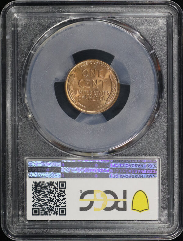 Reverse of this 1929-S Lincoln Cent Wheat Reverse PCGS MS-64 RD