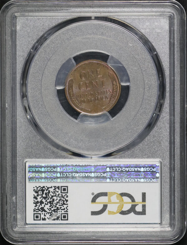 Reverse of this 1955 Lincoln Cent Wheat Reverse Doubled Die Obverse PCGS MS-63 BN