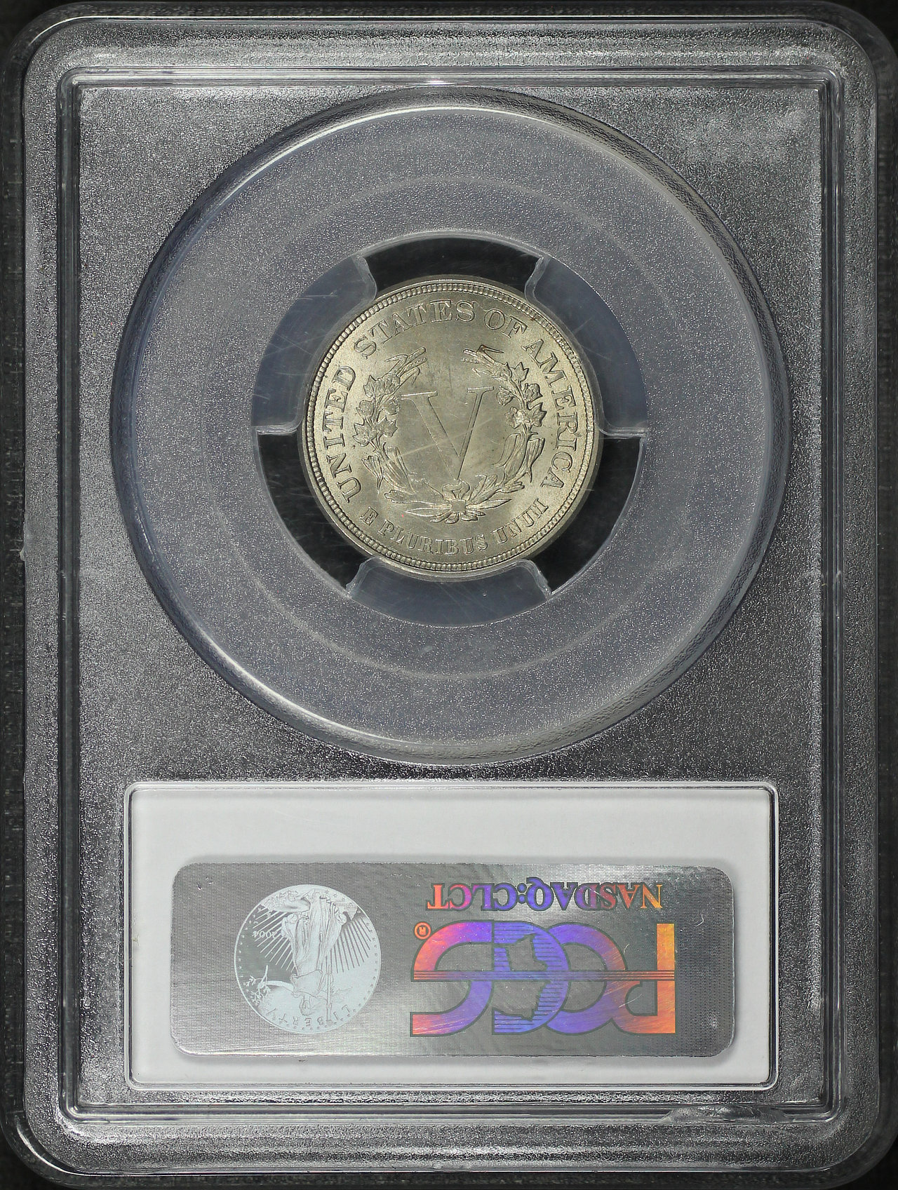 Reverse of this 1883 No CENTS Liberty Nickel PCGS MS-63