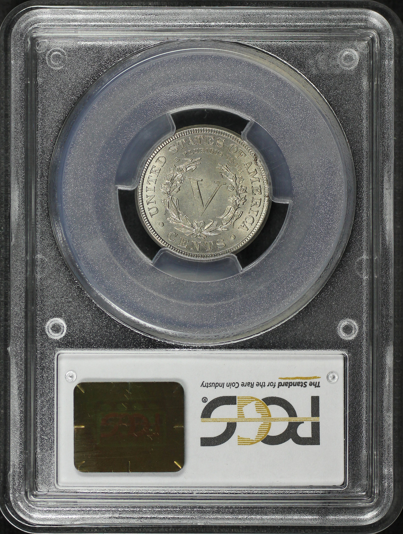 Reverse of this 1885 Liberty Nickel PCGS MS-64