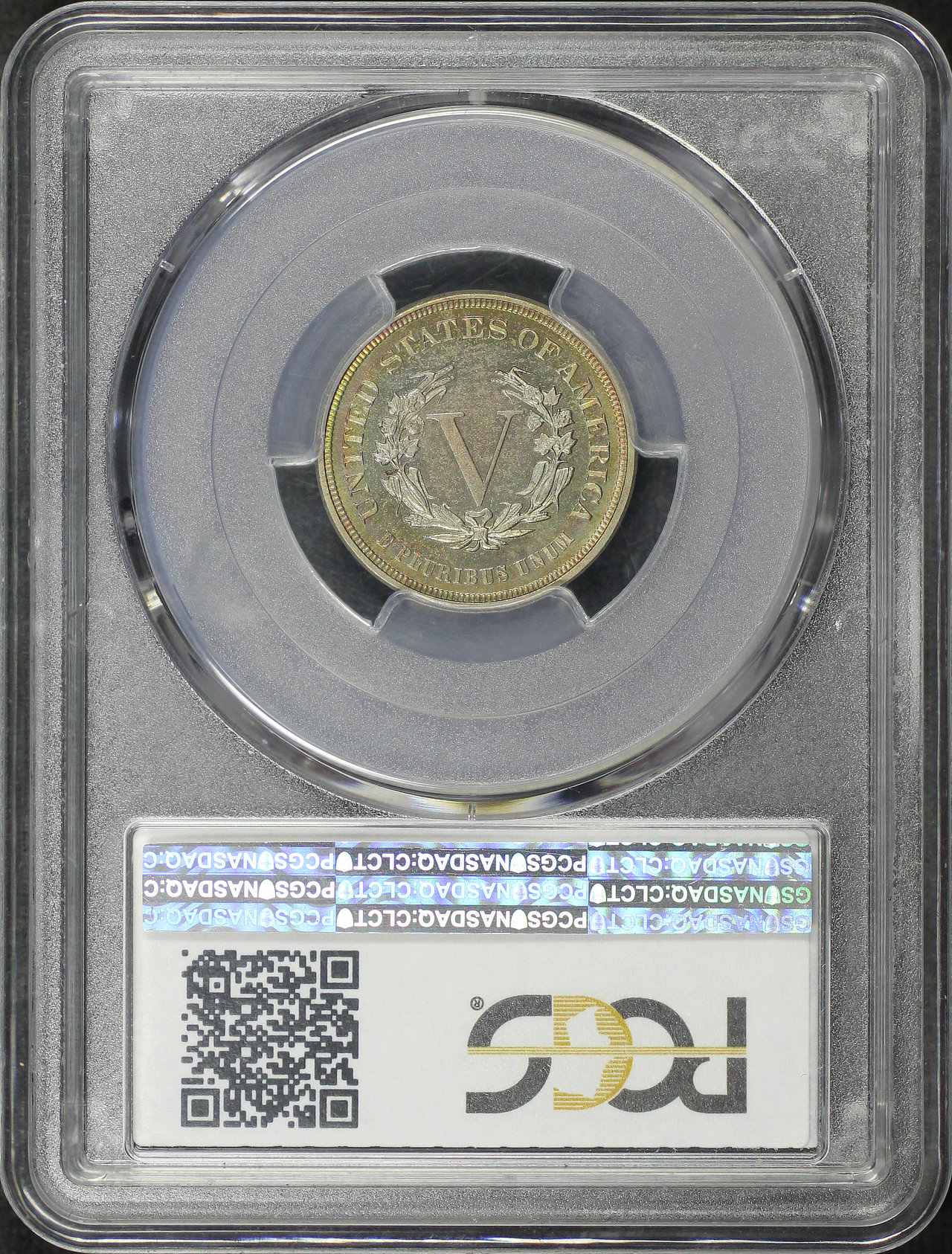 Reverse of this 1883 Liberty Nickel No Cent PCGS PR-64