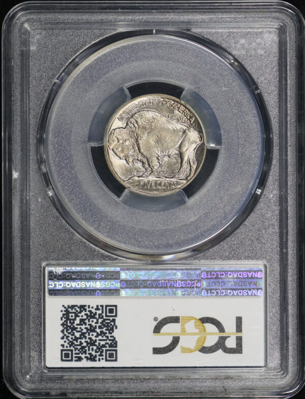 Reverse of this 1913 Buffalo Nickel Type 1 PCGS MS-67 CAC