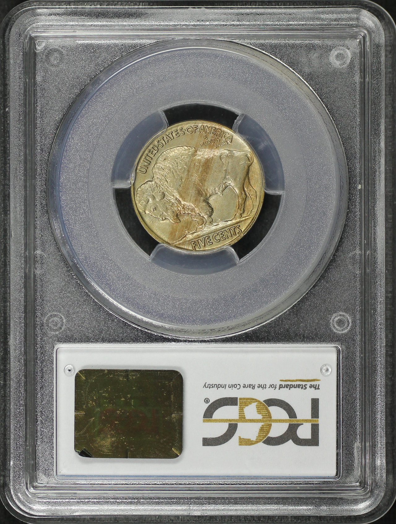 Reverse of this 1916 Buffalo Nickel PCGS AU-58