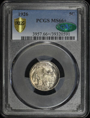 Obverse of this 1926 Buffalo Nickel PCGS MS-66+ CAC