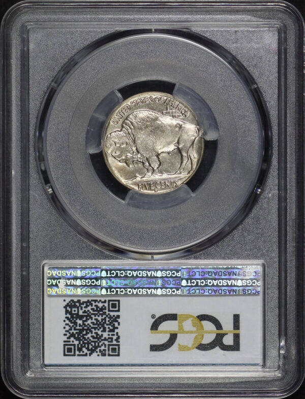 Reverse of this 1934-D Buffalo Nickel PCGS MS-65