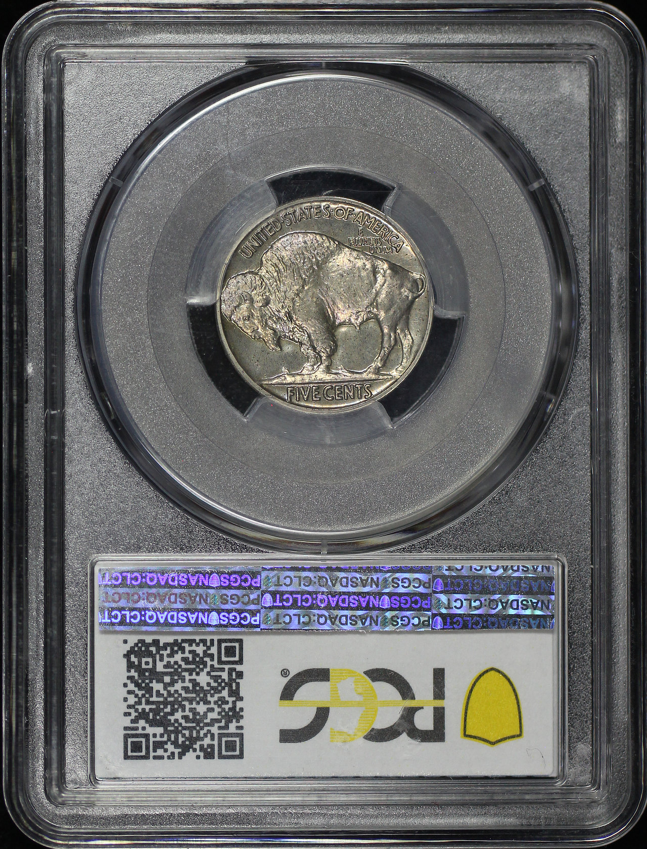 Reverse of this 1937 Buffalo Nickel PCGS PR-64