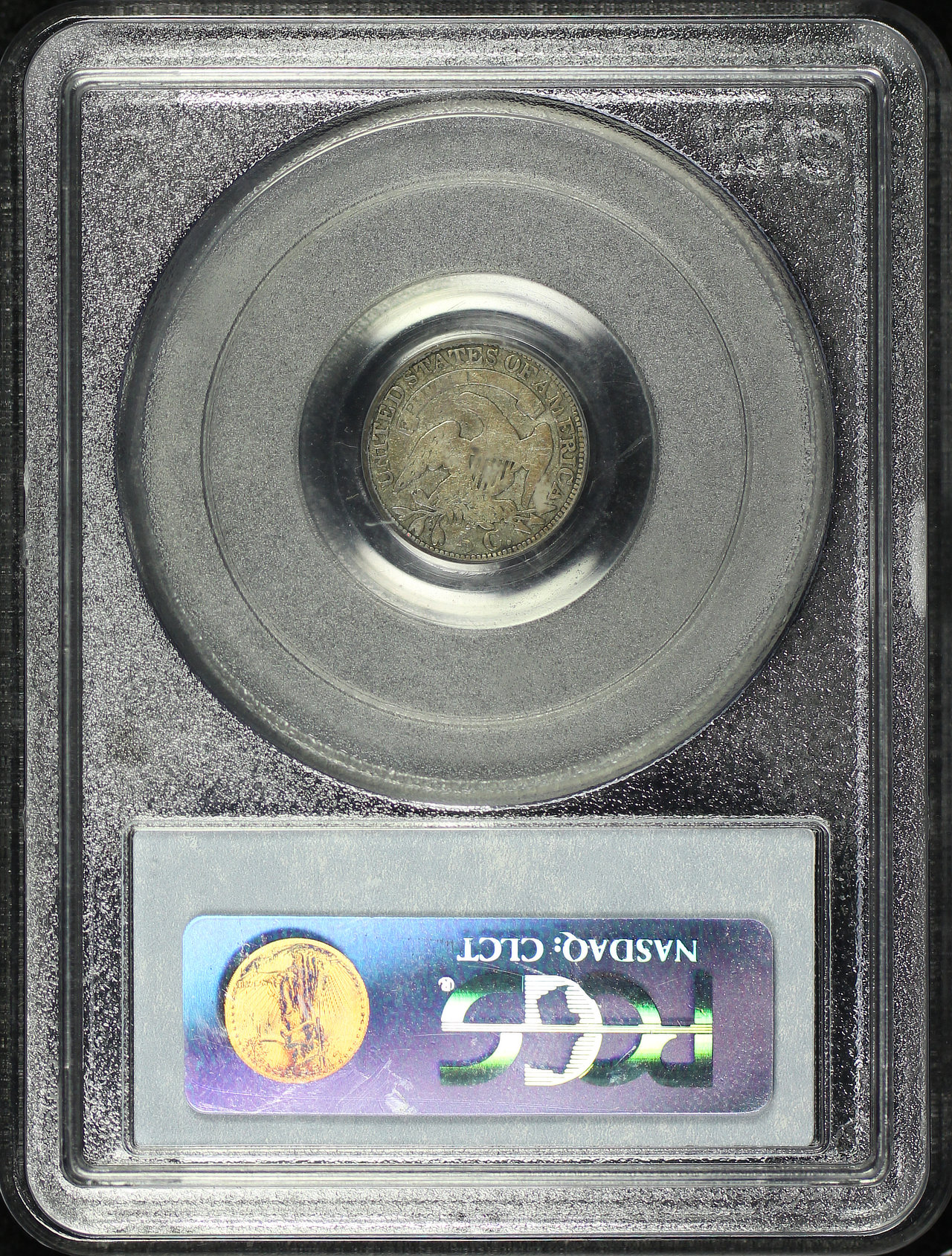 Reverse of this 1829 Capped Bust Half Dime PCGS VG-08