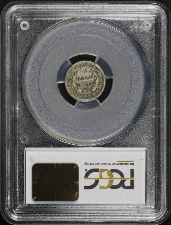 Reverse of this 1852-O Liberty Seated Half Dime PCGS XF-40 CAC