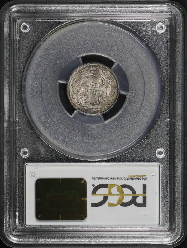 Reverse of this 1876-CC Liberty Seated Dime PCGS MS-65 CAC