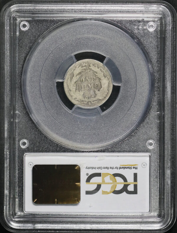 Reverse of this 1885-S Liberty Seated Dime PCGS G-06 CAC