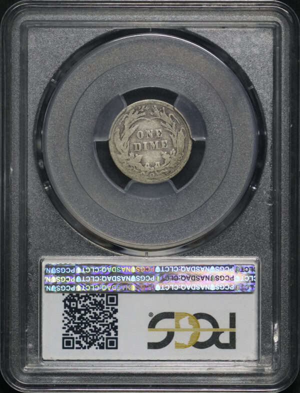 Reverse of this 1895-O Barber Dime PCGS G-04