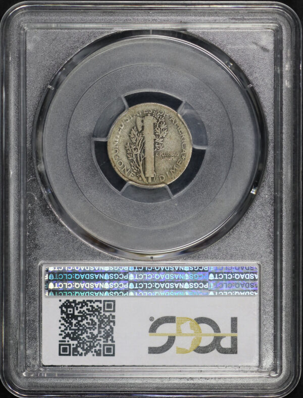 Reverse of this 1916-D Mercury Dime PCGS AG-03