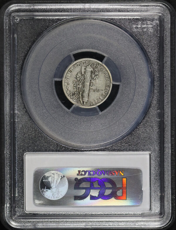 Reverse of this 1924-D Mercury Dime PCGS XF-40