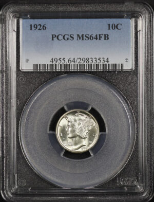 Obverse of this 1926 Mercury Dime PCGS MS-64 FB