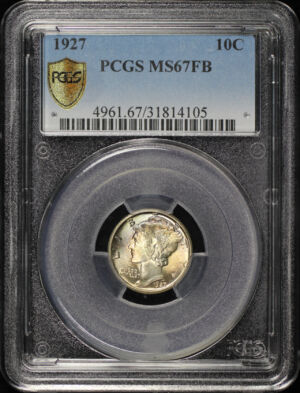 Obverse of this 1927 Mercury Dime PCGS MS-67 FB