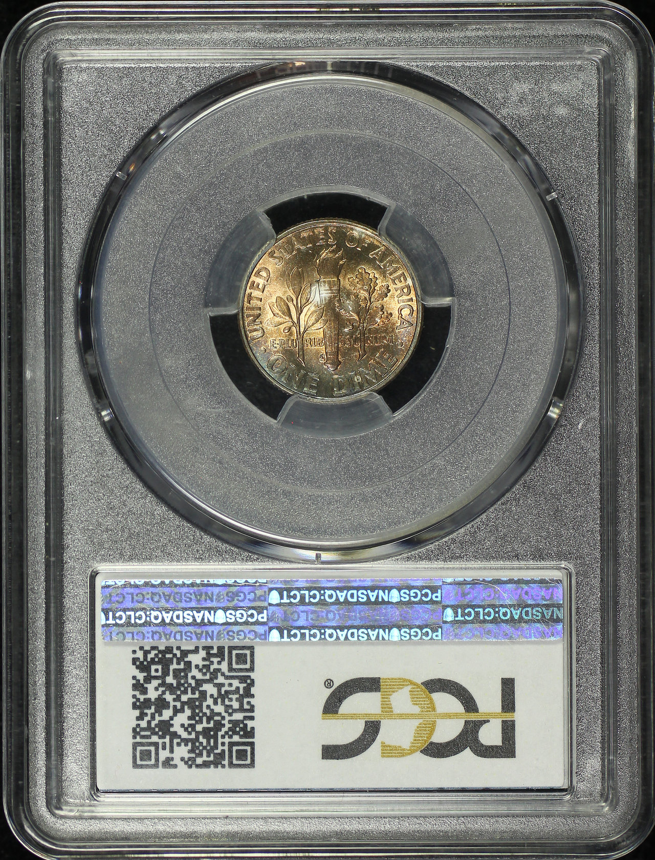 Reverse of this 1946-S Roosevelt Dime PCGS MS-67
