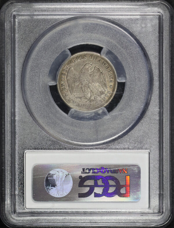 Reverse of this 1875-CC Twenty Cent PCGS XF-40