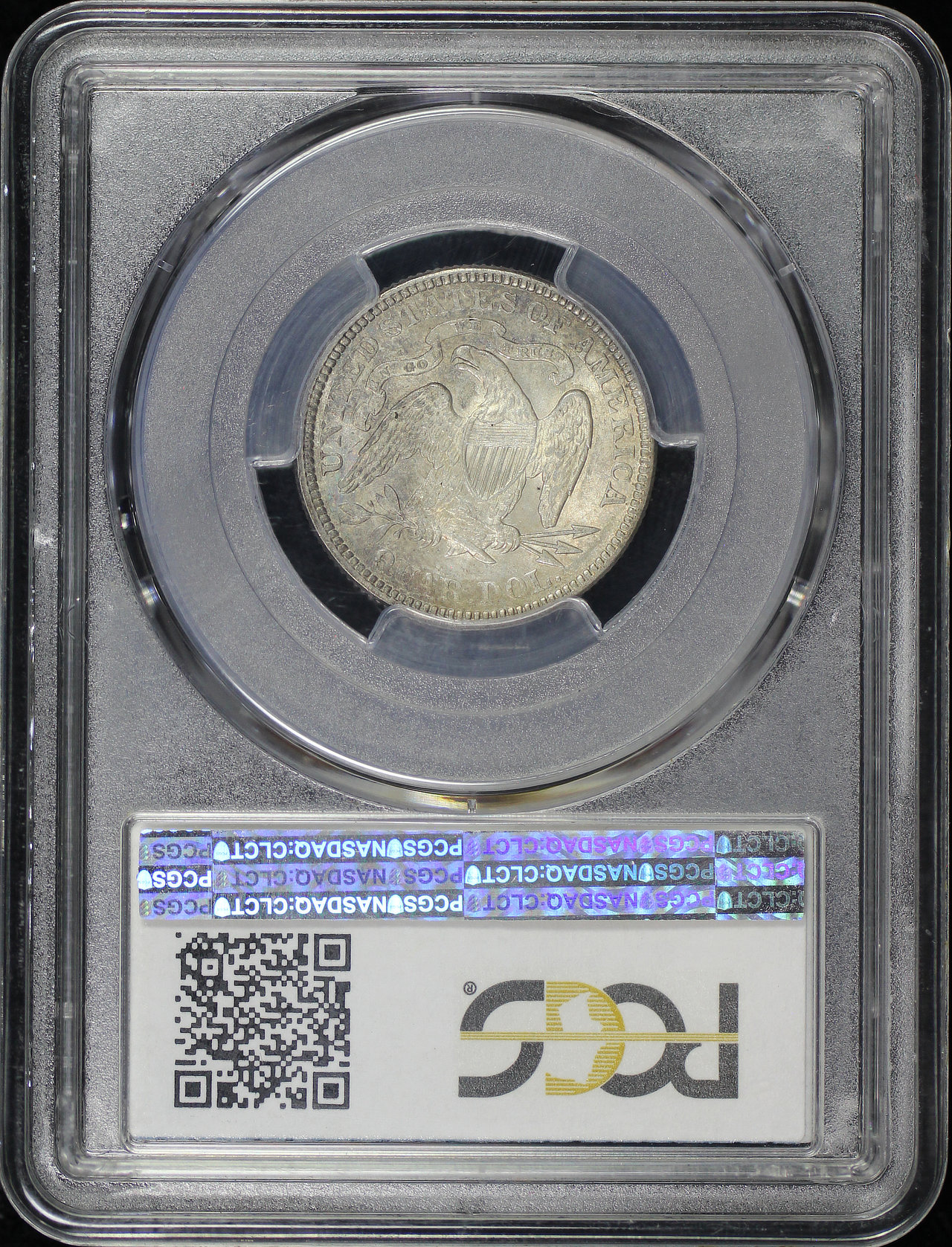 Reverse of this 1875 Liberty Seated Quarter PCGS MS-62