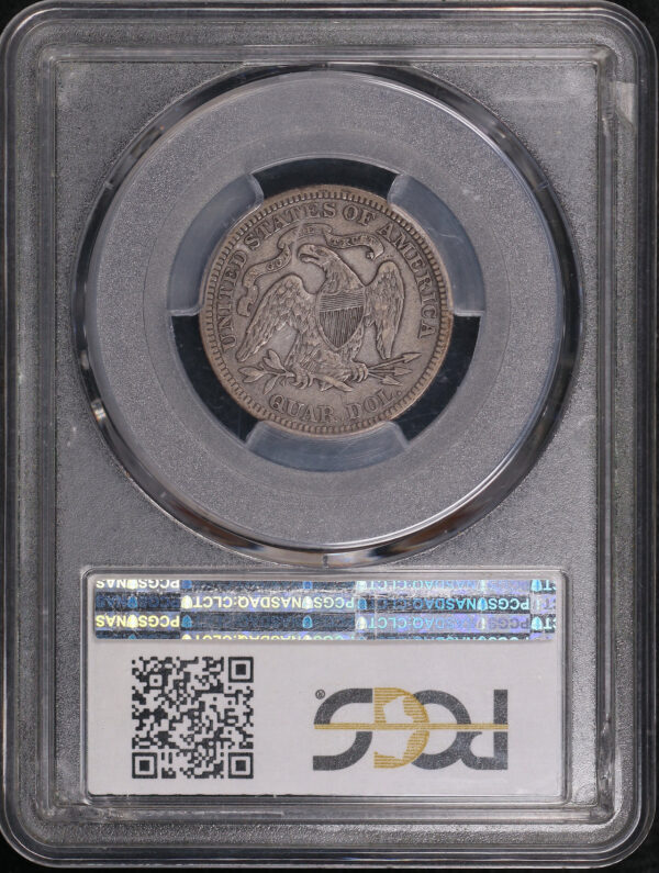 Reverse of this 1882 Liberty Seated Quarter PCGS XF-40