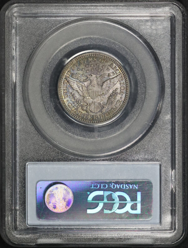 Reverse of this 1909 Barber Quarter PCGS MS-63