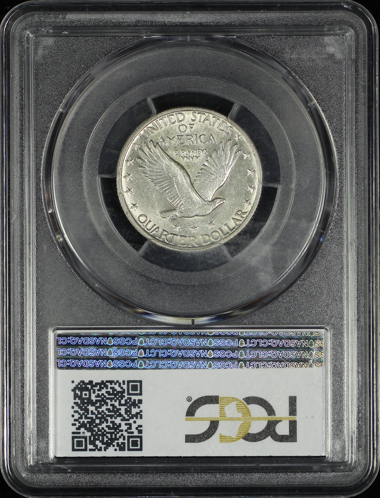 Reverse of this 1919-S Standing Liberty Quarter PCGS AU-58