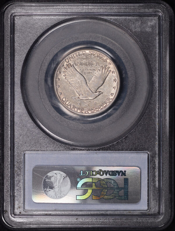 Reverse of this 1923-S Standing Liberty Quarter PCGS AU-50