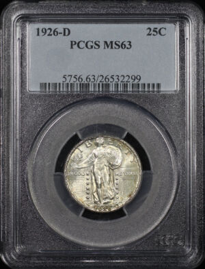 Obverse of this 1926-D Standing Liberty Quarter PCGS MS-63