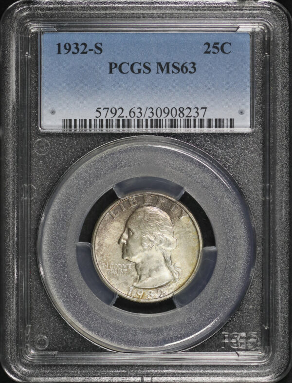 Obverse of this 1932-S Washington Quarter PCGS MS-63