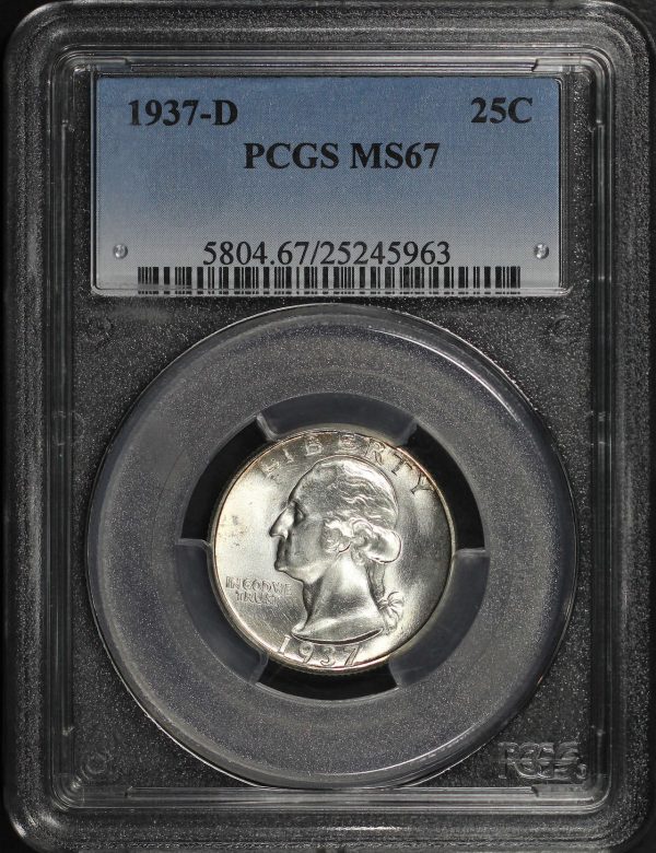 Obverse of this 1937-D Washington Quarter PCGS MS-67