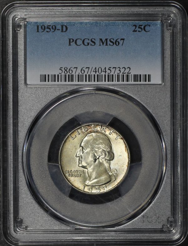 Obverse of this 1959-D Washington Quarter PCGS MS-67