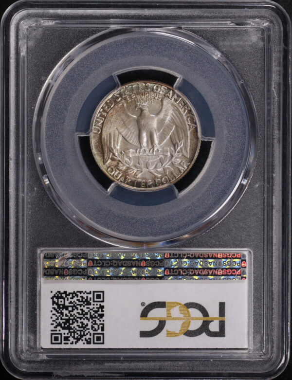 Reverse of this 1942 Washington Quarter PCGS PR-67+ CAC