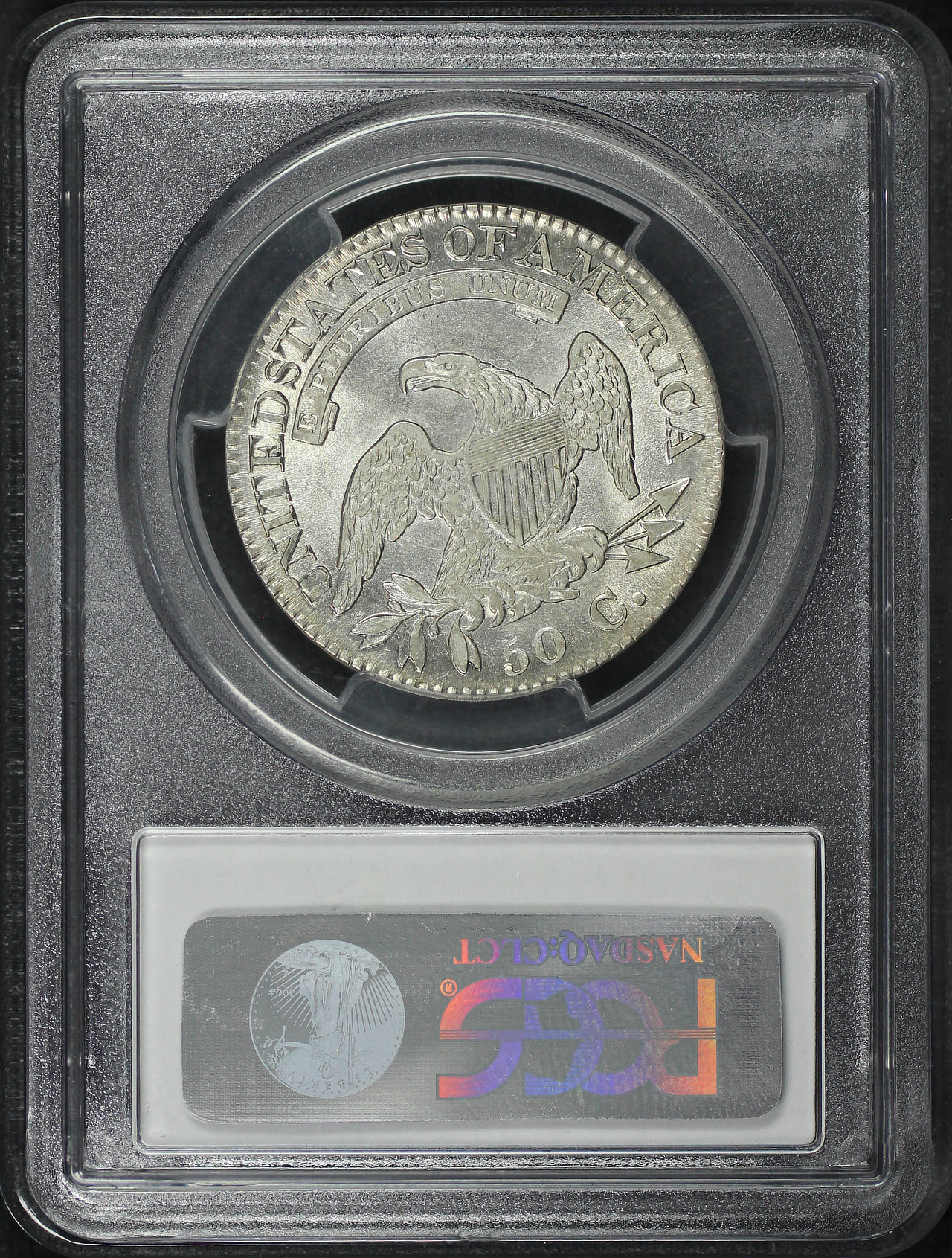Reverse of this 1825 Capped Bust Half Dollar PCGS AU-53