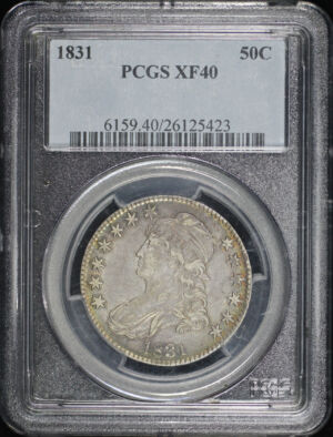 Obverse of this 1831 Capped Bust Half Dollar PCGS XF-40