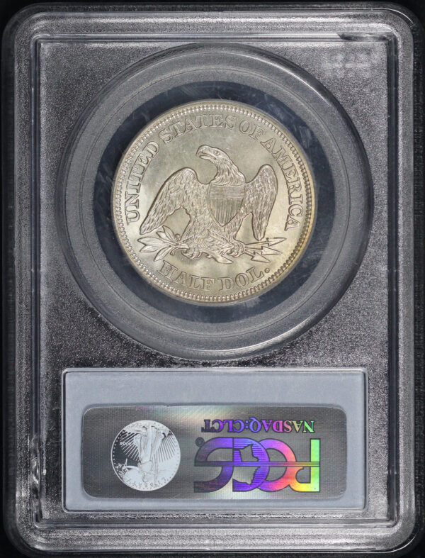 Reverse of this 1854 Liberty Seated Half Dollar with Arrows PCGS MS-66 Dick Osburn Collection