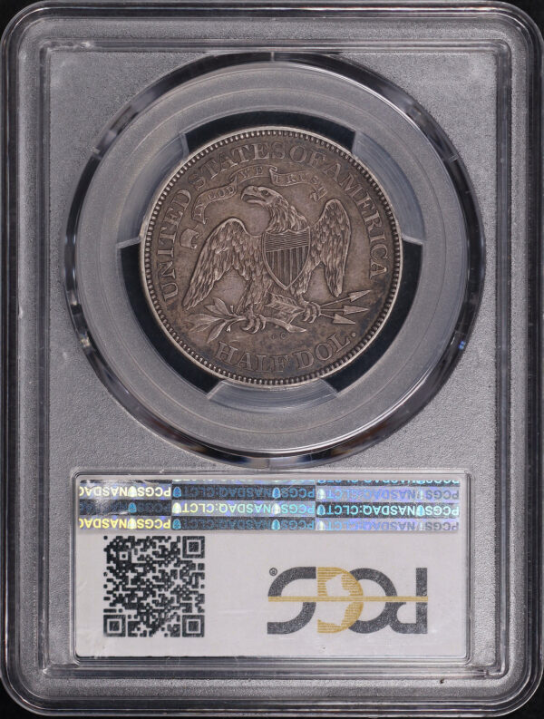 Reverse of this 1876-CC Liberty Seated Half Dollar PCGS XF-45