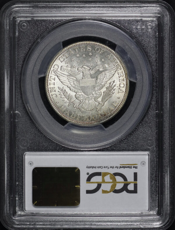 Reverse of this 1899-S Barber Half Dollar PCGS MS-62